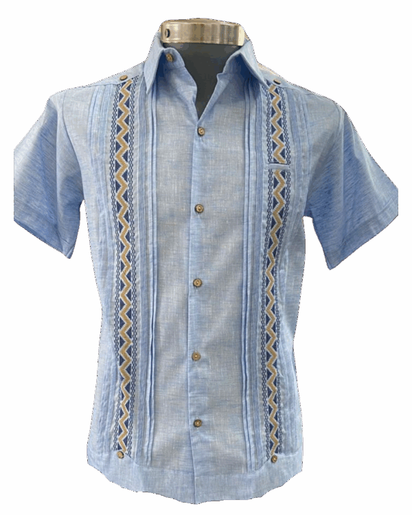 guayabera-blue